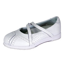 Load image into Gallery viewer, Fazpaz 24 Hour Comfort Janis Women&#39;s Wide Width Cushioned Leather Ballerina Flats
