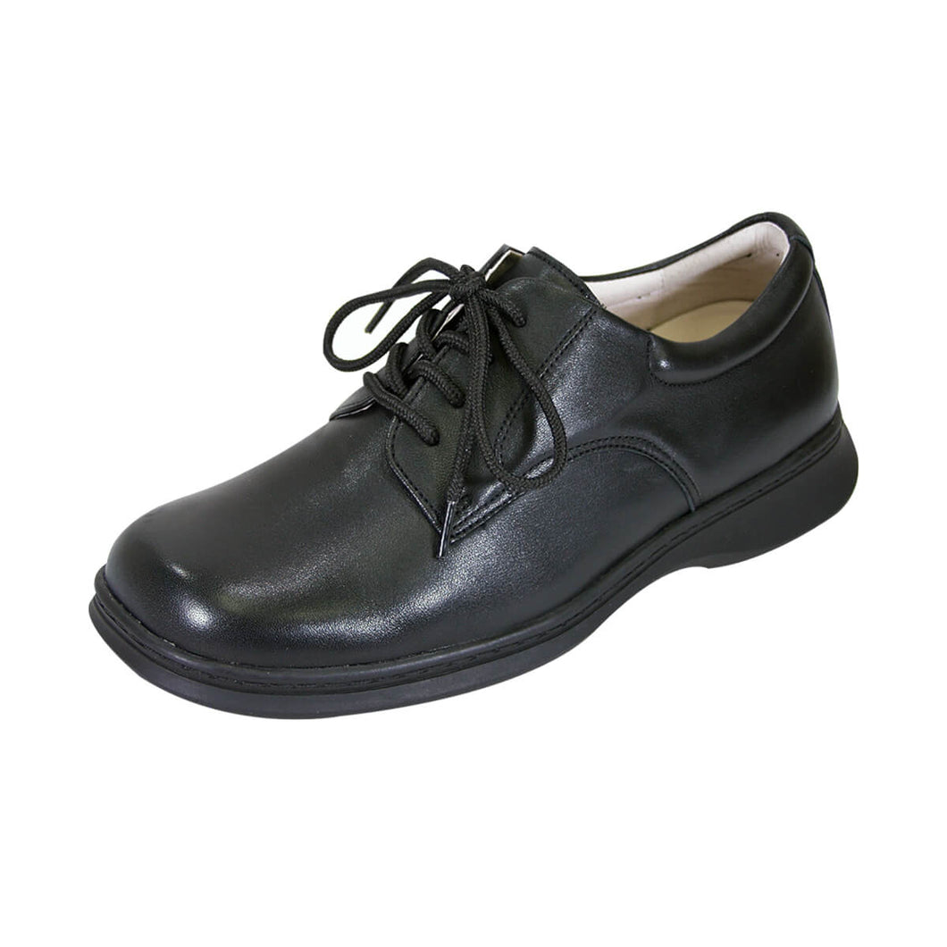 Fazpaz 24 Hour Comfort Tim Men's Wide Width Leather Lace-Up Oxford Shoes