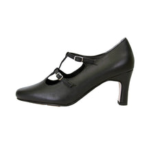 Load image into Gallery viewer, PEERAGE Helena Women&#39;s Wide Width T-strap Leather Shoes
