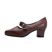 Load image into Gallery viewer, PEERAGE Xia Women&#39;s Wide Width Mary Jane Leather Pumps
