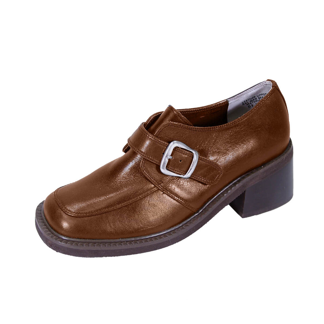 FazPaz Peerage Elana Wide Width Casual Leather Shoes with Buckle