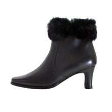 Load image into Gallery viewer, PEERAGE Tanya Women&#39;s Wide Width Leather Dress Booties with Zipper
