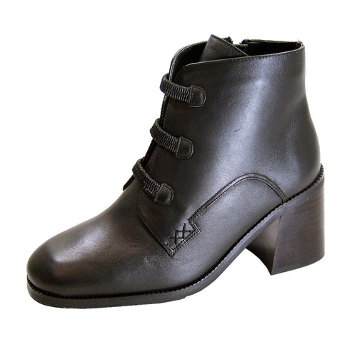 FazPaz Peerage Selma Women's Wide Width Leather Dress Ankle Boots
