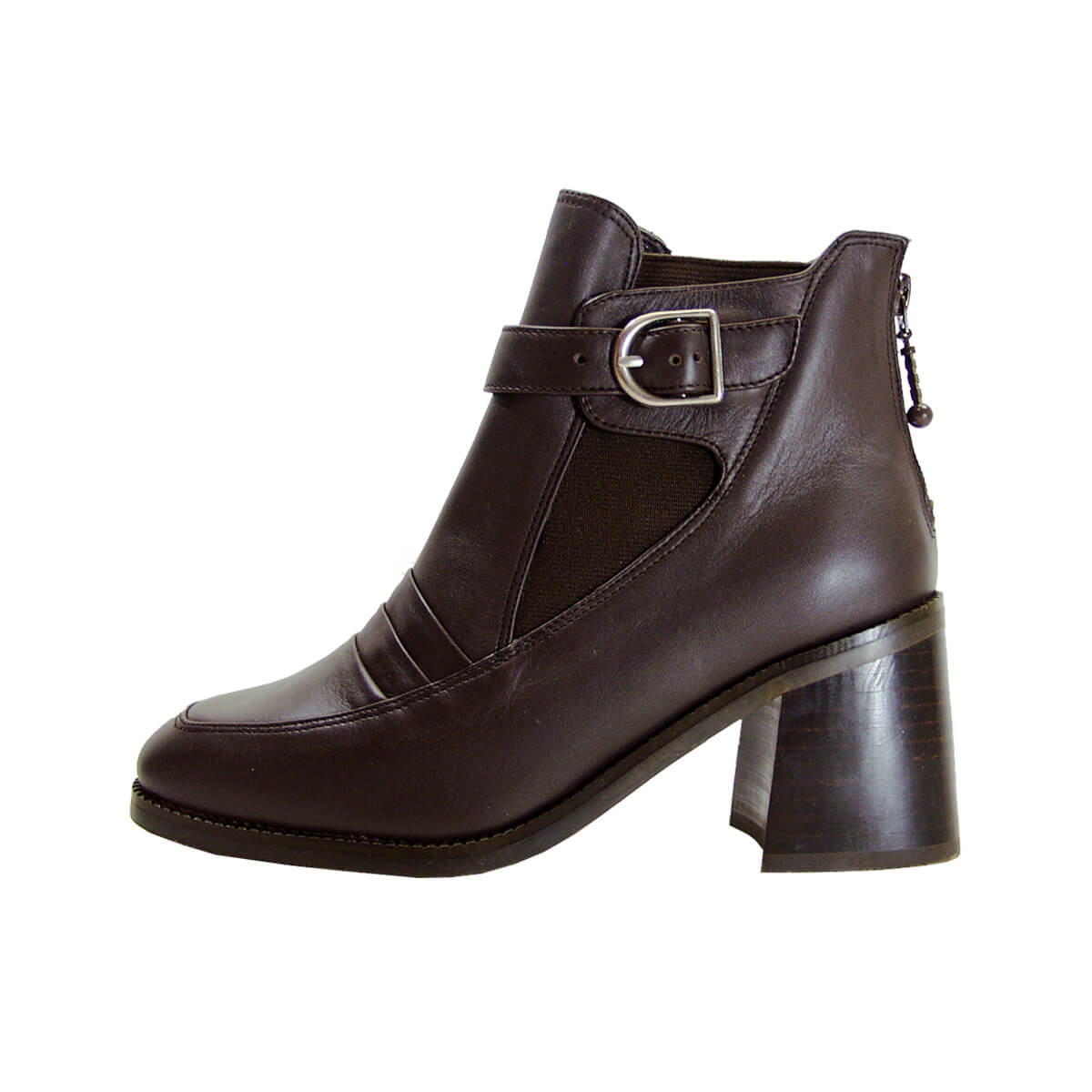 PEERAGE Orla Women's Wide Width Casual Dress Leather Ankle Boots