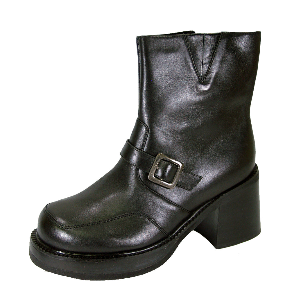 PEERAGE Tony Men's Medium Width Leather Ankle Boots