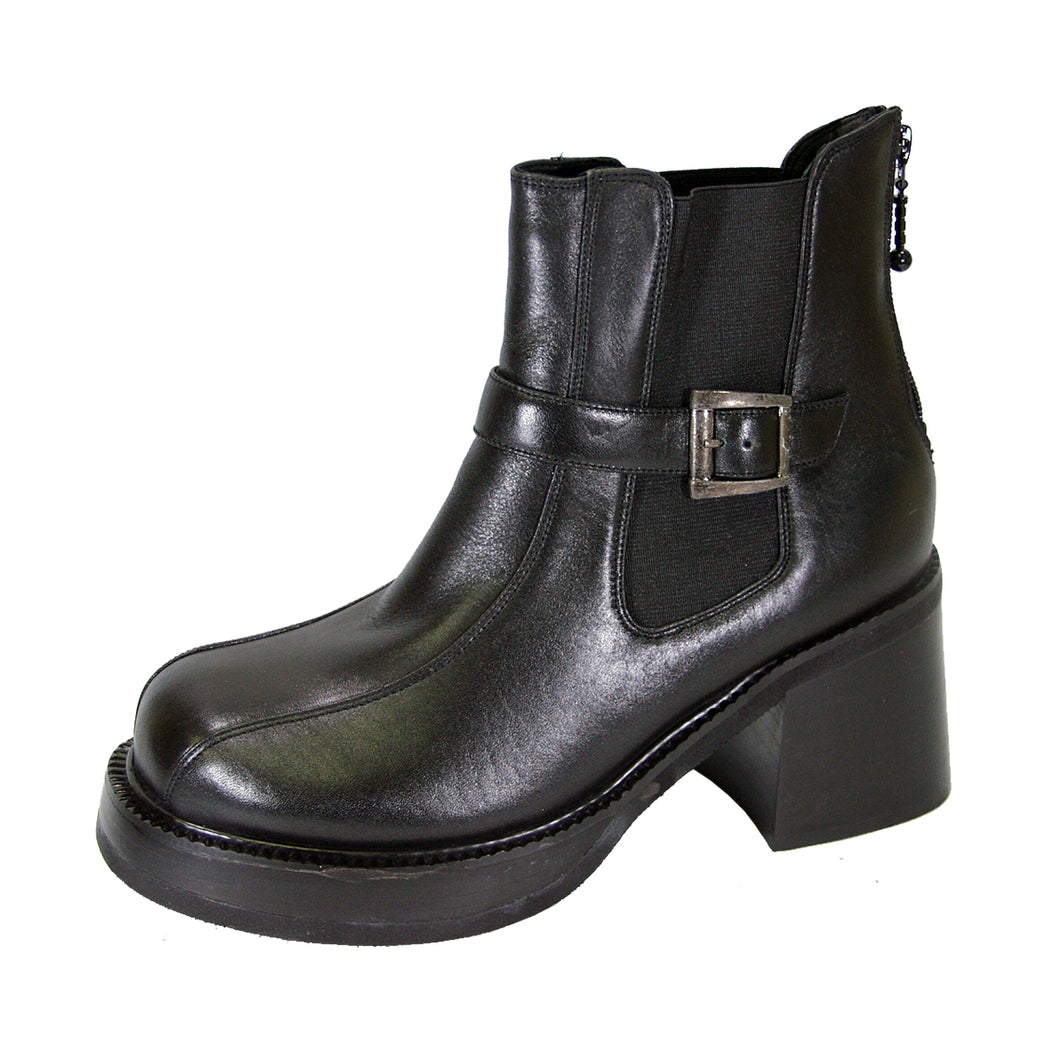 PEERAGE Ricky Men's Medium Width Leather Ankle Boots