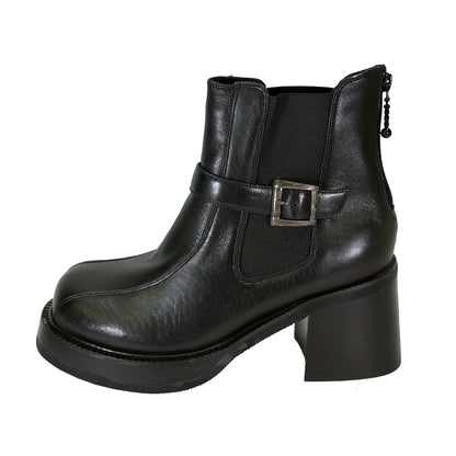 PEERAGE Ricky Men's Medium Width Leather Ankle Boots