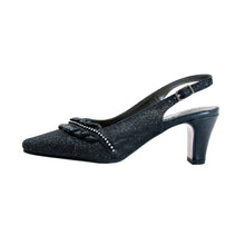 Load image into Gallery viewer, FLORAL Bloom Women&#39;s Wide Width Rhinestone Slingback Dress Shoes
