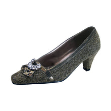 Load image into Gallery viewer, FLORAL Nyla Women&#39;s Wide Width Rhinestone Dress Pumps
