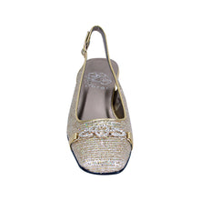 Load image into Gallery viewer, FLORAL Chelsea Women&#39;s Wide Width Crystal Ornament Slingback Shoes
