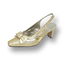 Load image into Gallery viewer, FLORAL Pearl Women&#39;s Wide Width Slingback Evening Dress Shoes
