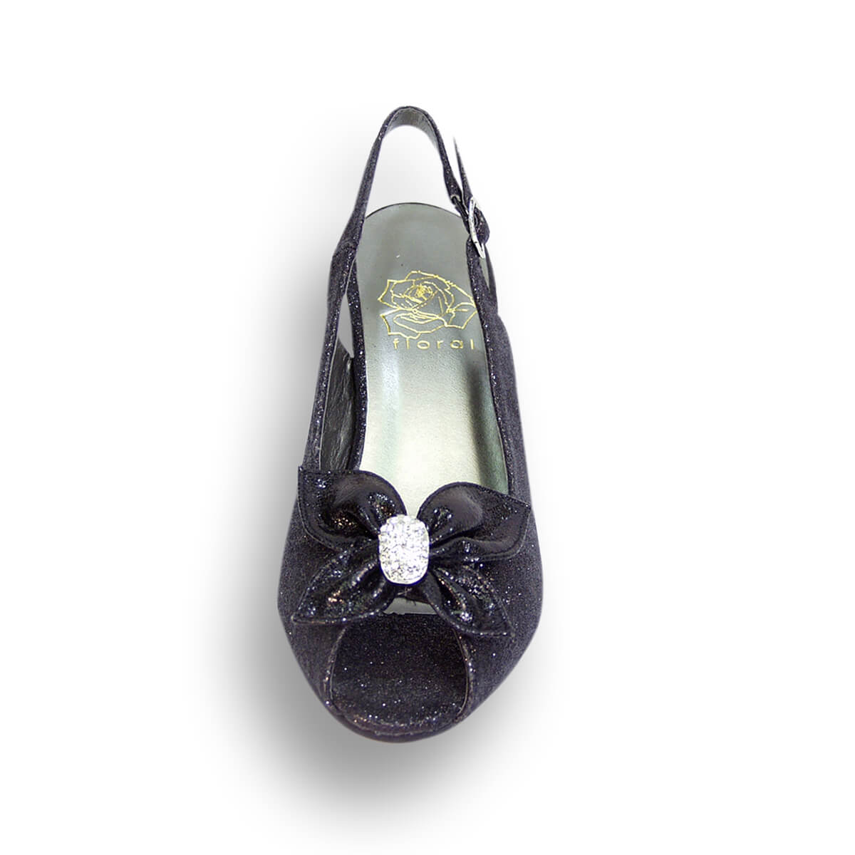 Floral Staci Women's Wide Width Peep Toe Dress Shoes Black / 11 E Floral Staci Women's Wide Width Peep Toe Dress Shoes Black / 11 E