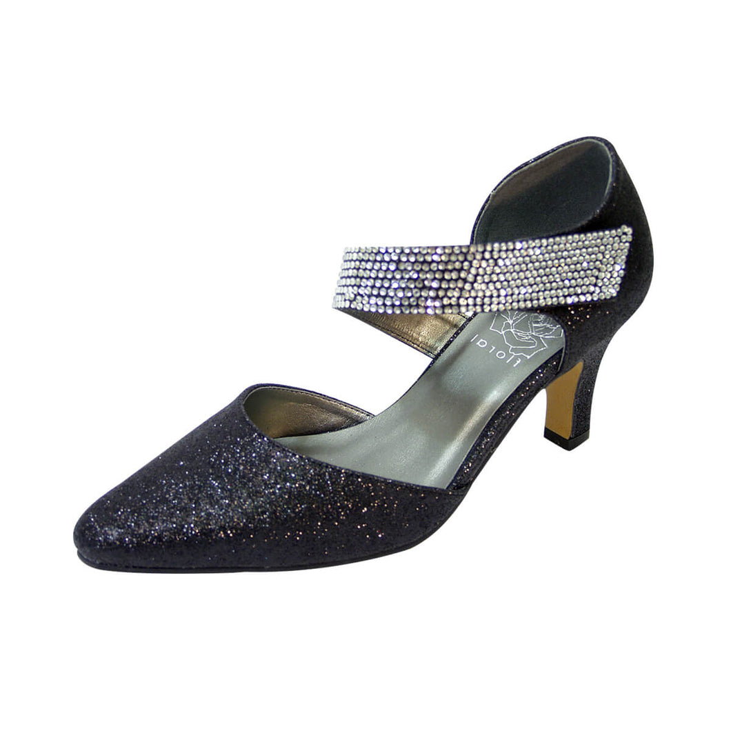 FLORAL Sarah Women's Wide Width Pointed Toe Dress Shoes – FazPaz Wide ...