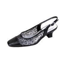 Load image into Gallery viewer, Floral Josie Women&#39;s Wide Width Nylon Mesh Slingback Shoes
