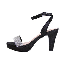 Load image into Gallery viewer, FLORAL Maria Women&#39;s Wide Width Rhinestone Strap Dress Sandals
