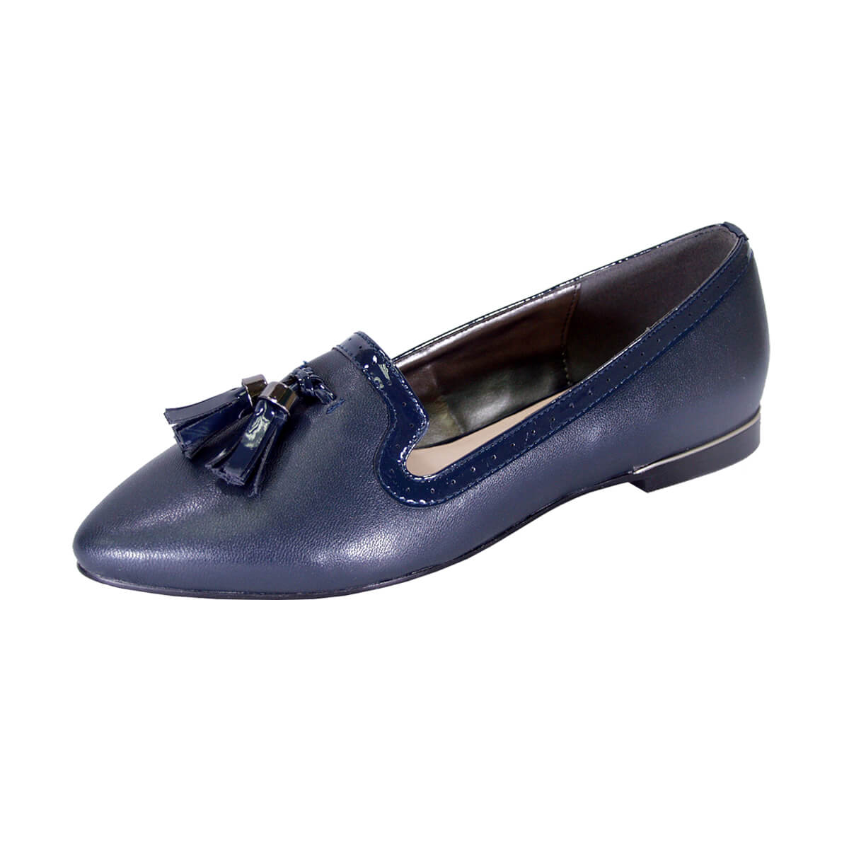 Fazpaz Peerage Brenna Women's Wide Width Leather Dress Flats