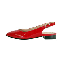 Load image into Gallery viewer, PEERAGE Fay Women&#39;s Wide Width Patent Leather Slingback Flats
