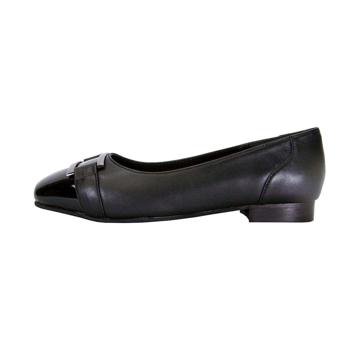 PEERAGE Tonya Women's Wide Width Leather Dress Flats