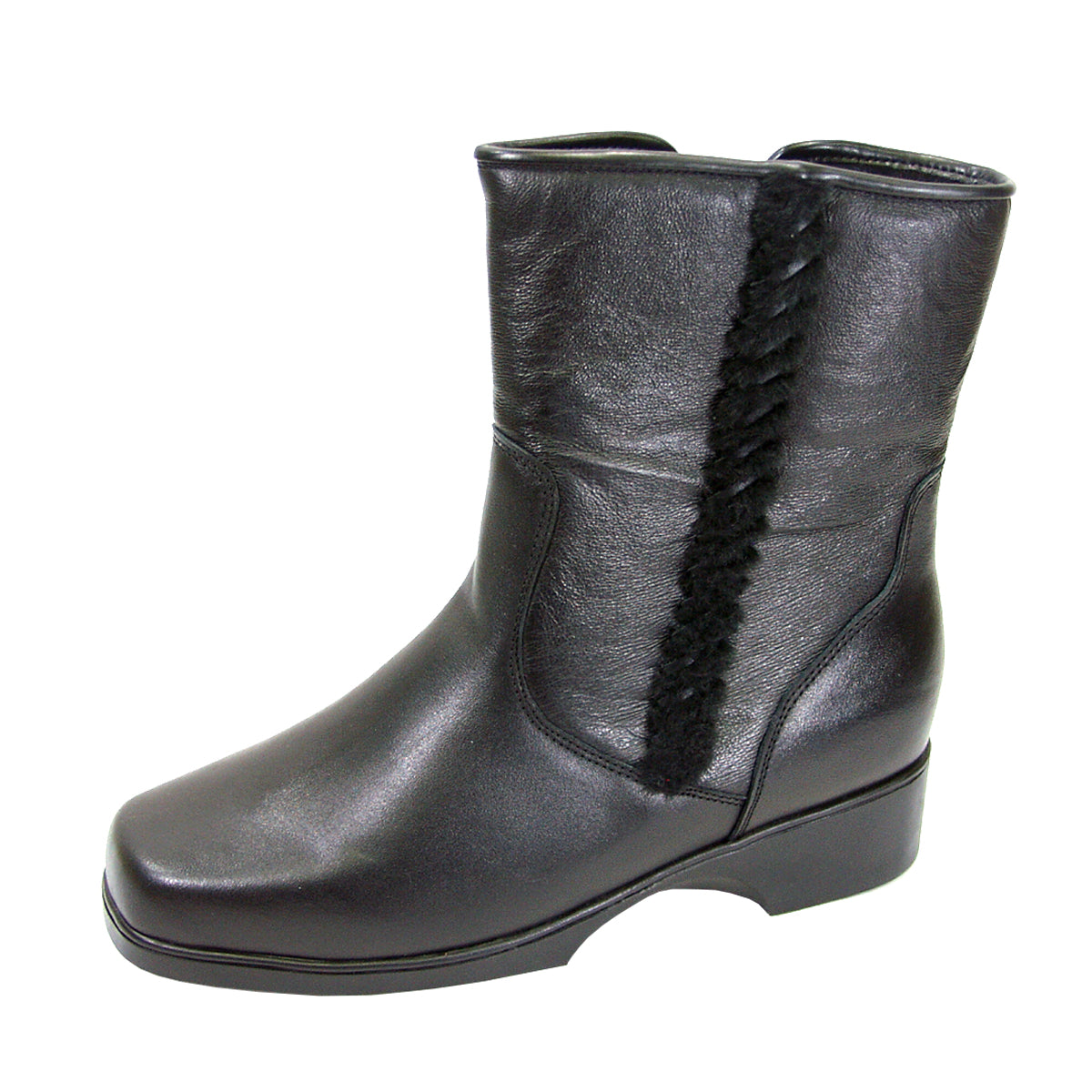 PEERAGE Amelia Women's Wide Width Leather Boots