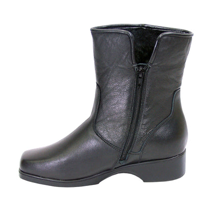 PEERAGE Amelia Women's Wide Width Leather Boots