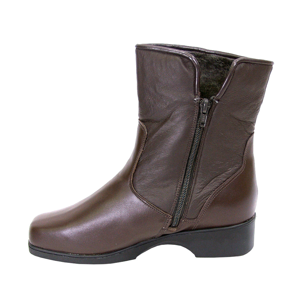 PEERAGE Amelia Women's Wide Width Leather Boots