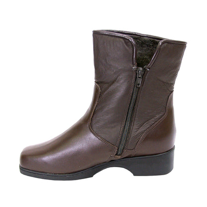 PEERAGE Amelia Women's Wide Width Leather Boots