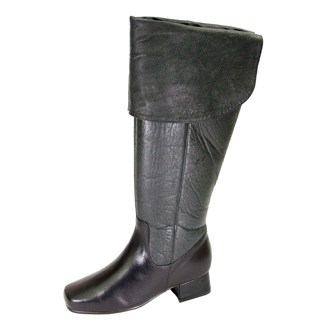 PEERAGE Mira Women's Wide Width Knee High Leather Dress Boots