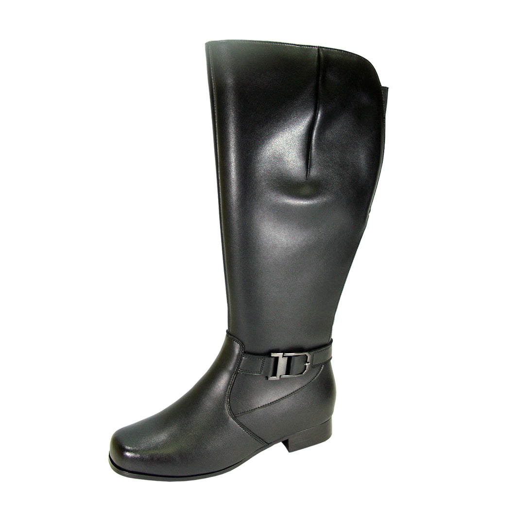 PEERAGE Gillian Women's Wide Width Knee High Leather Boots