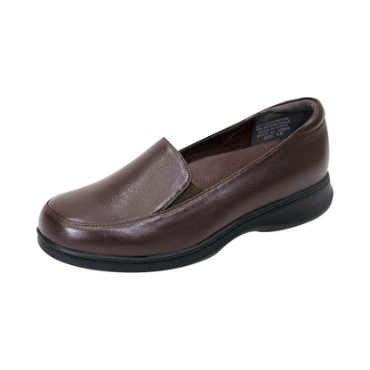 Fazpaz Peerage Olivia Women Wide Width Leather Comfort Loafers