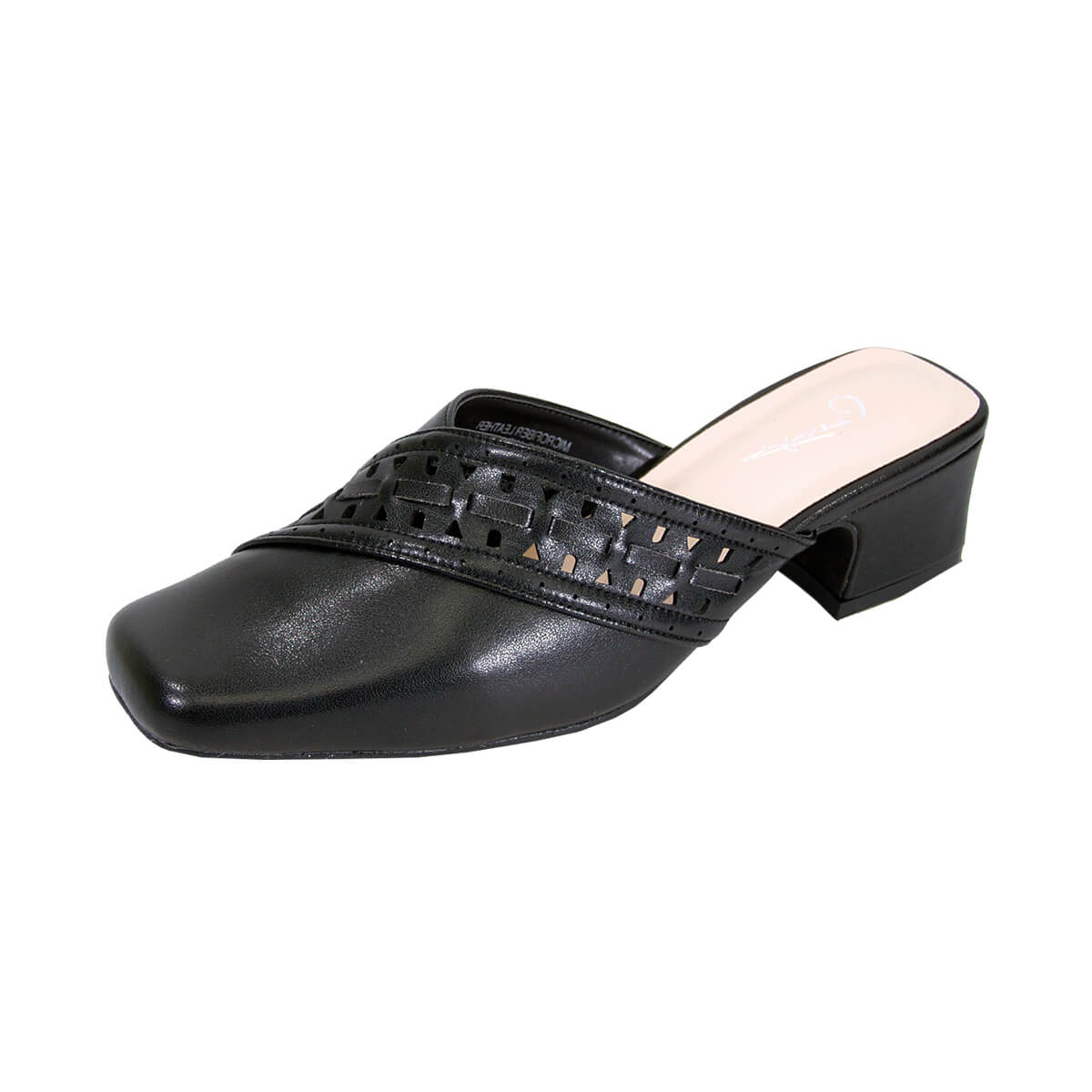 PEERAGE Darcie Women's Wide Width Dress Casual Leather Mules Black / 7 W PEERAGE Darcie Women's Wide Width Dress Casual Leather Mules Black / 7 W