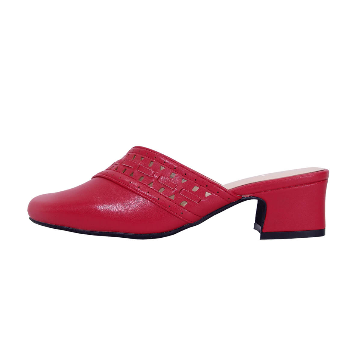 PEERAGE Darcie Women's Wide Width Dress Casual Leather Mules Red / 8 W PEERAGE Darcie Women's Wide Width Dress Casual Leather Mules Red / 8 W