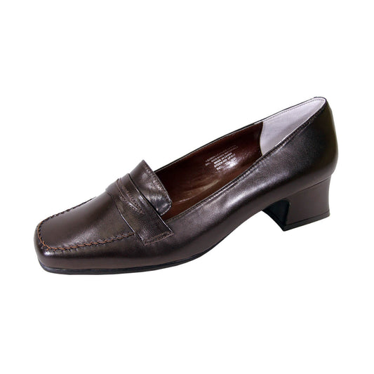 FazPaz Peerage Ida Women's Wide Width Classic Comfort Leather Loafers