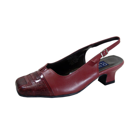 PEERAGE Kira Women's Wide Width Leather Pumps