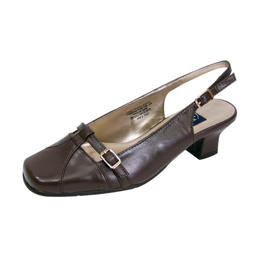 Fazpaz Peerage Louisa Women's Wide Width Square Toe Slingback Shoes