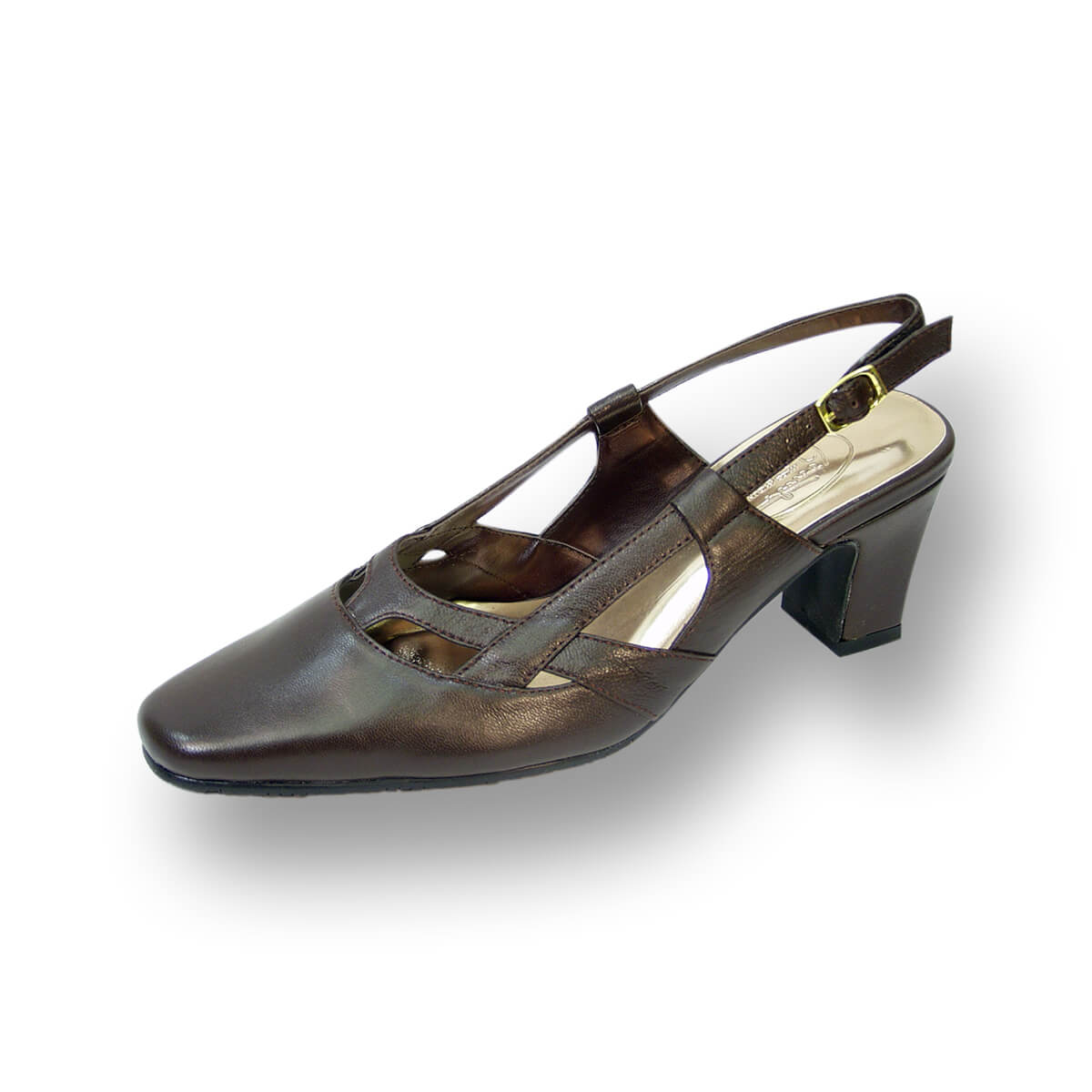 PEERAGE Kate Women's Wide Width Leather Pumps