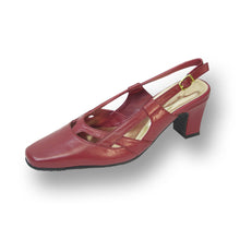 Load image into Gallery viewer, Fazpaz Peerage Kate Women&#39;s Wide Width Closed Toe Leather Slingback Dress Shoes
