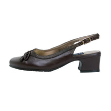 Load image into Gallery viewer, PEERAGE Amber Women&#39;s Wide Width Leather Slingback Pumps
