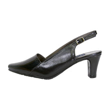 Load image into Gallery viewer, PEERAGE Meredith Women&#39;s Wide Width Leather Slingback Pumps
