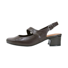 Load image into Gallery viewer, PEERAGE Trixie Women&#39;s Wide Width Leather Slingback Mary Jane Style Pumps
