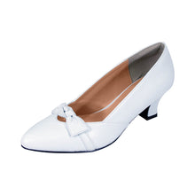 Load image into Gallery viewer, Fazpaz Peerage Belle Women&#39;s Wide Width Bow Accented Dress Pumps
