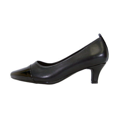 PEERAGE Arlene Women's Wide Width Leather Pumps