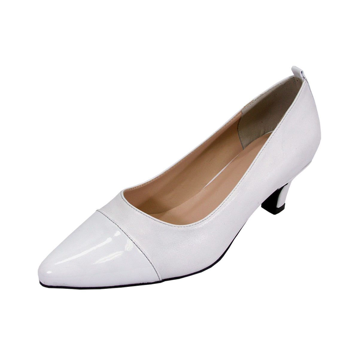 PEERAGE Arlene Women's Wide Width Leather Pumps