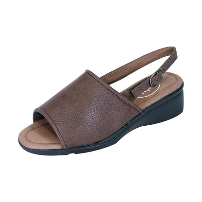 24 HOUR COMFORT Sally Women's Wide Width Leather Sandals