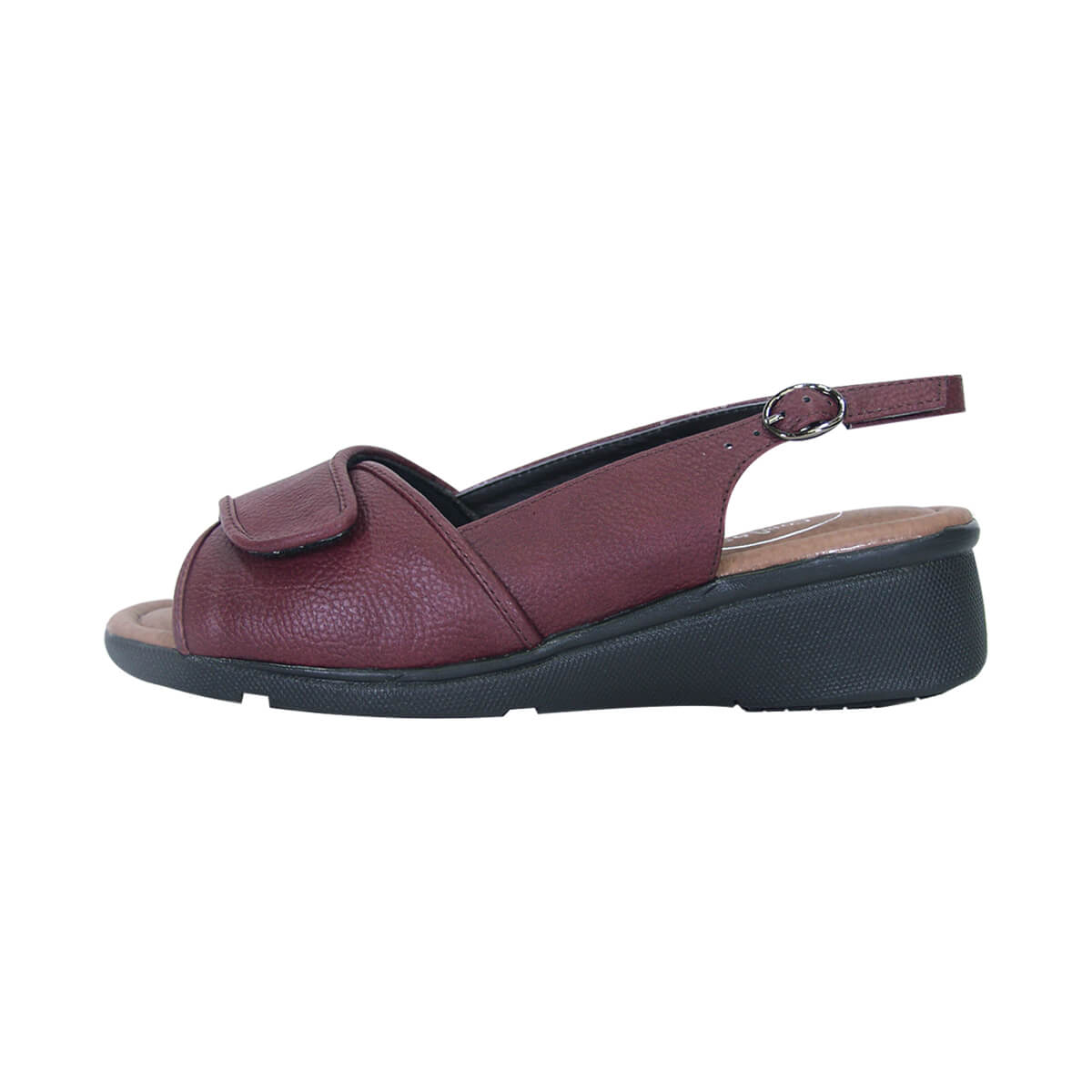 24 HOUR COMFORT Shirley Women's Wide Width Leather Sandals