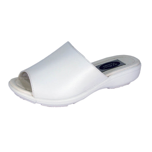 FazPaz Peerage Lois Women's Wide Width Comfort Leather Open Toe Slides