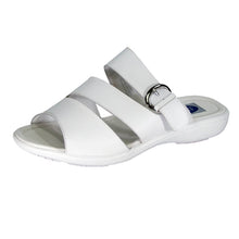 Load image into Gallery viewer, 24 HOUR COMFORT Edna Women&#39;s Wide Width Leather Slide Sandals
