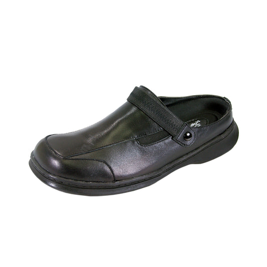 FazPaz 24 Hour Comfort Clara Women's Wide Width Leather Clogs for Everyday Wear